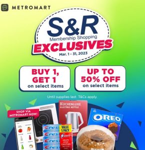 S&R Buy 1 get 1