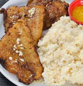 Pan fried Cream Dory